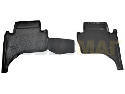 Коврики в салон Norplast полиуретан чёрные для Mitsubishi L200 2015-2021