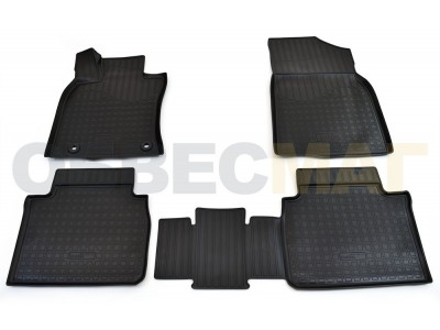 Коврики 3D в салон Norplast полиуретан чёрные для Toyota Camry XV70 2017-2021