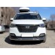 Защита переднего бампера двойная d-53+43 Технотек для Hyundai H-1 Starex 2017 – н.в.