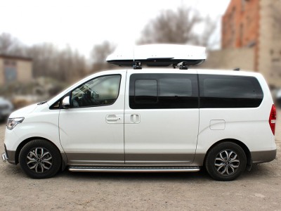 Пороги лист d-53 Технотек для Hyundai H-1 Starex 2017 – н.в.