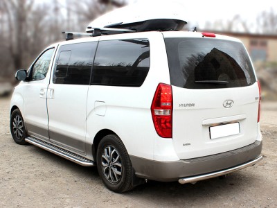 Пороги лист d-53 Технотек для Hyundai H-1 Starex 2017 – н.в.
