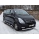 Пороги труба овальная с накладками 120x60 мм ТСС для Hyundai H-1 Starex 2007-2018