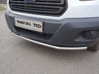 Защита переднего бампера 42 мм ТСС для Ford Transit 2014-2021