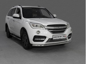 Защита переднего бампера 60 мм для Lifan X60 № LIFX6017-07