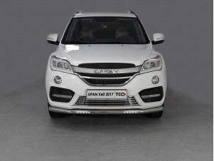 Защита переднего бампера с ДХО 60 мм для Lifan X60 № LIFX6017-08