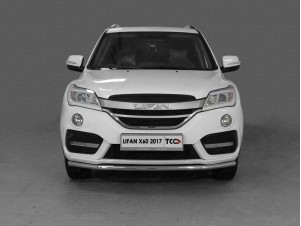 Защита переднего бампера 42 мм для Lifan X60 № LIFX6017-09