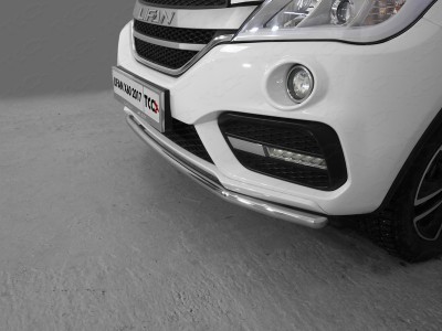 Защита переднего бампера 42 мм ТСС для Lifan X60 2016-2021