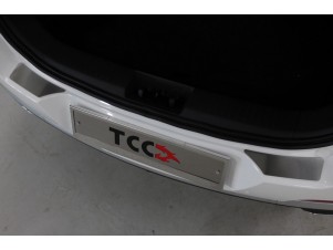 Накладки на задний бампер лист шлифованный 2 шт для Chery Tiggo 7 Pro № CHERTIG7P20-05
