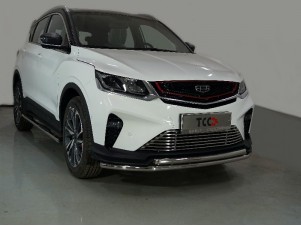 Защита передняя двойная 42-42 мм для Geely Coolray № GEELCOOL20-23