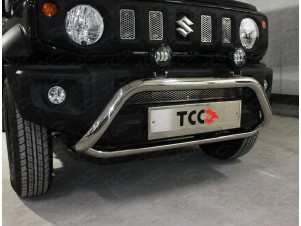 Защита передняя кенгурин с фарами 60-75 мм для Suzuki Jimny № SUZJIM19-15