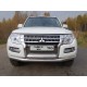 Защита передняя двойная 76/75 мм ТСС для Mitsubishi Pajero 4 2014-2021