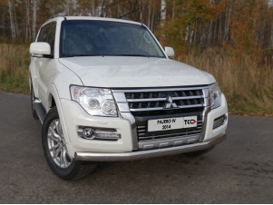 Накладка решётки радиатора 16 мм для Mitsubishi Pajero 4 № MITPAJ414-04