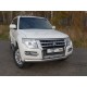 Накладка решётки радиатора 16 мм ТСС для Mitsubishi Pajero 4 2014-2021