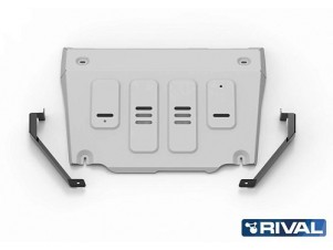 Защита картера + комплект крепежа Rival, Алюминий для Changan CS75 Plus, V-1.5, АКПП, 2023-н.в., бензин №333.8923.1