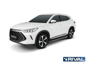 Порог-площадка "Premium" A180ALP Rival + комплект крепежа BYD Song Plus 2023-н.в. (V - 1.5 PHEV, 4WD) №A180ALP.0701.1