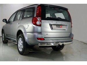 Защита заднего бампера овальная 75х42 мм для Haval H5 № HAVH520-35
