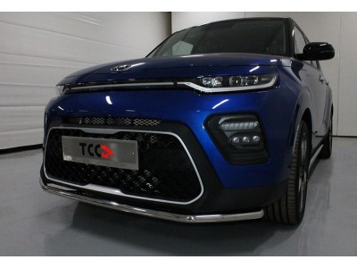 Защита переднего бампера 42 мм ТСС для Kia Soul 2019-2021