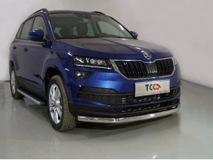 Защита переднего бампера 60 мм для Skoda Karoq № SKOKAR20-18
