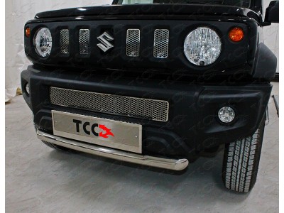 Защита переднего бампера 60 мм ТСС для Suzuki Jimny 2019-2021