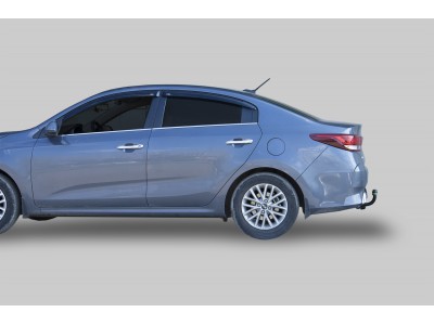 Фаркоп для Kia Rio IV рестайл (FB) седан 2020-2022, Solaris KRS 2024-н.в. с условно-съемным креплением шара (на 2 болтах)