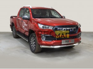 Защита передняя нижняя (с ДХО) 76,1 мм для Foton Tunland G9 2.0 Diesel АКПП 4WD 2021-н.в. №FOTTUNG925-19