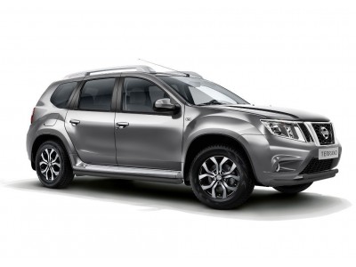Защита порогов вогнутая d=63 мм ШАГРЕНЬ (ППК) для Renault Duster 2012-2020, Nissan Terrano 2014-2022