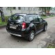 Защита заднего бампера овальная короткая 75х42 мм ТСС для Renault Duster 2011-2015