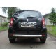 Защита заднего бампера овальная короткая 75х42 мм ТСС для Renault Duster 2011-2015