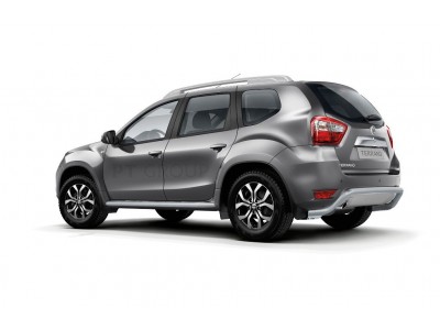Защита порогов с алюм. площадкой d=51 мм «Эстонец» ИСКРА (ППК) для Renault Duster 2012-2020, Nissan Terrano 2014-2022