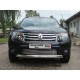 Защита передняя овальная короткая 75х42 мм ТСС для Renault Duster 2011-2015