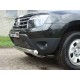Защита передняя овальная короткая 75х42 мм ТСС для Renault Duster 2011-2015