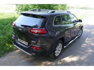 Защита заднего бампера короткая 60 мм для Jeep Cherokee № JEEPCHER14-12