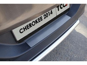 Накладка на задний бампер декоративная для Jeep Cherokee № JEEPCHER14-17