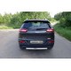 Защита заднего бампера овальная 75-42 мм ТСС для Jeep Cherokee 2014-2018