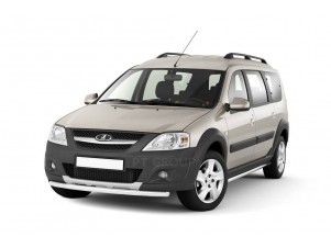 Защита порогов прямая d=51 мм (НПС) для Lada Largus Cross 2015-н.в. №LLC220301