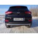 Защита заднего бампера двойная 60-42 мм ТСС для Hyundai Tucson 2015-2018