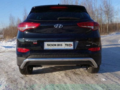 Защита заднего бампера кенгурин 60 мм ТСС для Hyundai Tucson 2015-2018