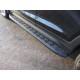 Пороги алюминиевые ТСС с накладкой чёрные для Hyundai Tucson 2015-2018