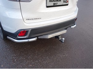 Защита задняя уголки 60 мм для Toyota Highlander № TOYHIGHL17-35