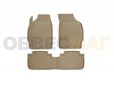 Коврики в салон полиуретан бежевые 2 штуки Element для Ford Escape 2007-2012