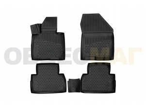 Коврики 3D в салон Element полиуретан 4 штуки на Hyundai Santa Fe № ELEMENT3D01995210