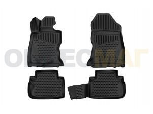 Коврики 3D в салон Element полиуретан 4 штуки на Subaru Forester № ELEMENT3D02012210k