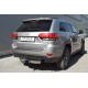 Фаркоп с нержавеющей накладкой для Jeep Grand Cherokee IV WK2 2014-2021 съемное крепление шара под американский квадрат
