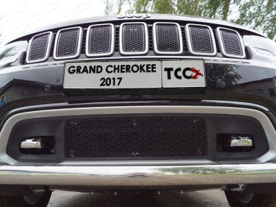 Решетка радиатора нижняя (лист AL) ТСС для Jeep Grand Cherokee IV Рестайлинг 2013 – 2022