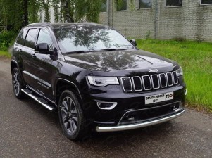 Защита передняя нижняя 76,1 мм для Jeep Grand Cherokee IV Рестайлинг 2013 – 2022 GRCHER17-14