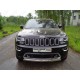 Защита передняя (овальная короткая) 75х42 мм ТСС для Jeep Grand Cherokee IV Рестайлинг 2013 – 2022