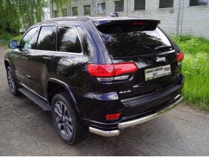 Защита задняя (овальная длинная) 75х42 мм для Jeep Grand Cherokee IV Рестайлинг 2013 – 2022 GRCHER17-27