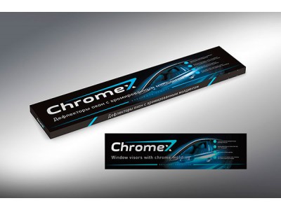 Дефлекторы окон CHROMEX с хромированным молдингом 4 шт для Haval F7 2019-2021
