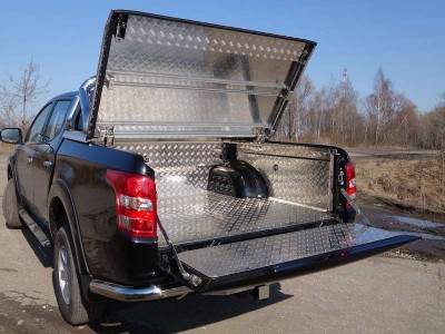 Защитный вкладыш в кузов комплект, алюминий ТСС для Fiat Fullback 2016-2021
