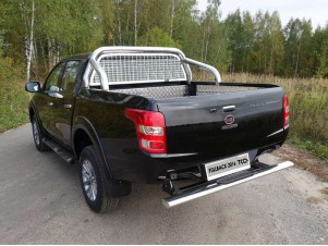 Защита кузова и заднего стекла со светодиодной фарой 76 мм для Fiat Fullback № FIAFUL16-18